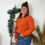 Pull col rond laine et cachemire femme TRICOTONIC T44 - rouille - 48