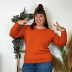 Pull col rond laine et cachemire femme TRICOTONIC T44 - rouille - 48