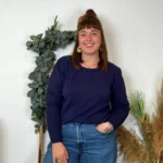 Pull col rond laine et cachemire femme TRICOTONIC T44 - marine - 48