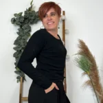 Pull col rond laine et cachemire femme TRICOTONIC T40 - noir - 42