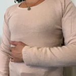 Pull col rond laine et cachemire femme TRICOTONIC T40 - rose-poudre - 42