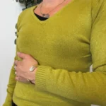 Pull col V laine et cachemire femme TRICOTONIC T40 - vert-anis - 40