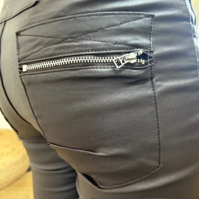 P068- Jean Enduit Melly&Co fourré (T34-T42) - marron - 42