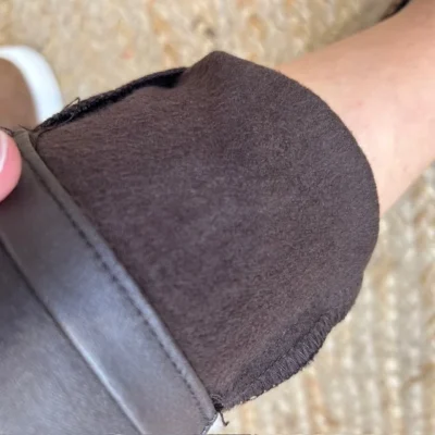 P068- Jean Enduit Melly&Co fourré (T34-T42) - marron - 42