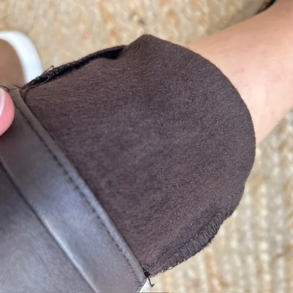 P068- Jean Enduit Melly&Co fourré (T34-T42) - marron - 42