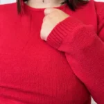 Pull col rond laine et cachemire femme TRICOTONIC T36-T42 - rouge - 42