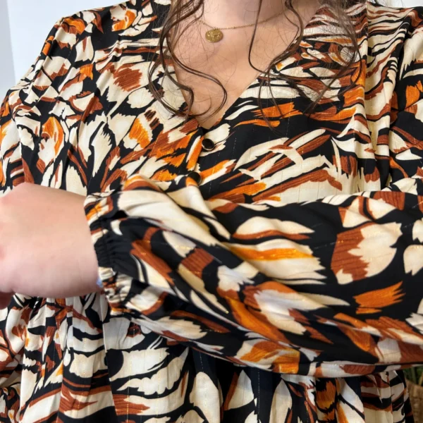 K760- Blouse Maëlle (T40-T48) - rouille - 48