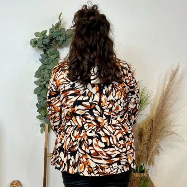 K760- Blouse Maëlle (T40-T48) - rouille - 48