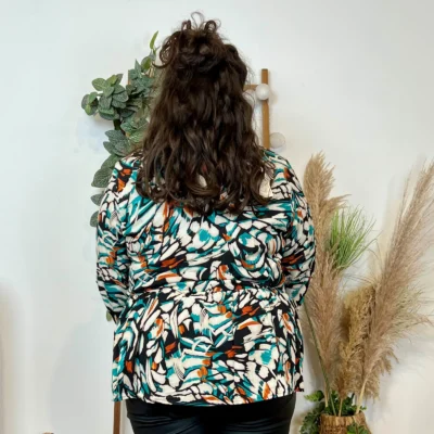 K760- Blouse Maëlle (T40-T48) - vert-emeraude - 48