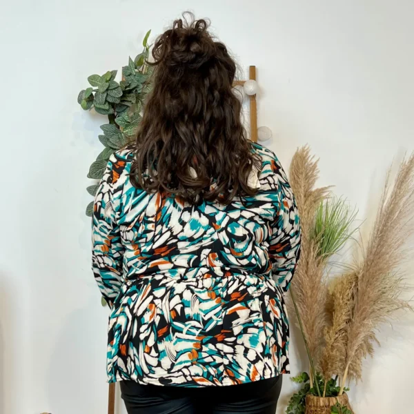 K760- Blouse Maëlle (T40-T48) - vert-emeraude - 48