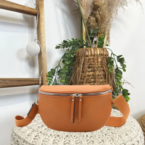 P424- Sac Banane Flora&Co - camel - sans-taille