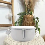 Sac banane femme Flora & Co à double zip - gris - taille-unique