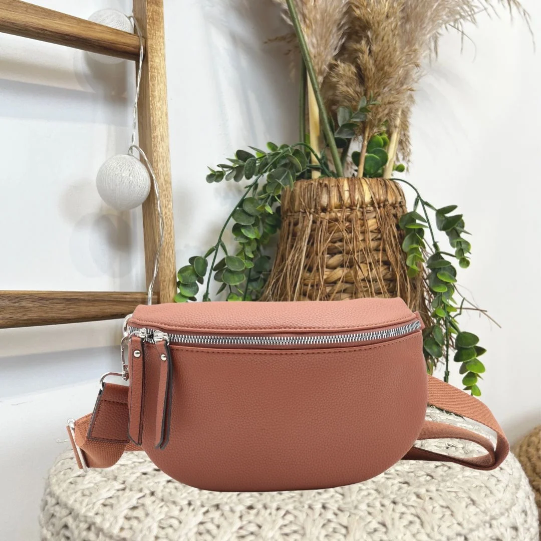 Sac Banane Flora & Co - marron-brique-fonce - sans-taille