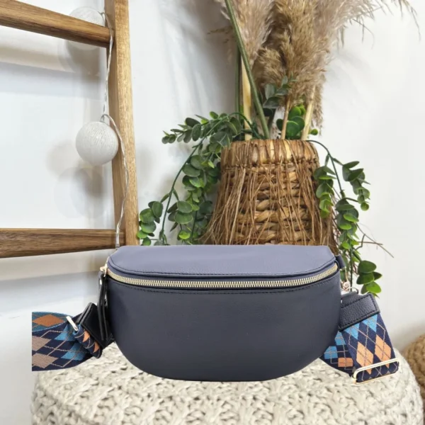 P409- Banane Flora & Co - marine - taille-unique