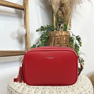 P428- Sac Flora&Co 2 Zips - rouge - taille-unique