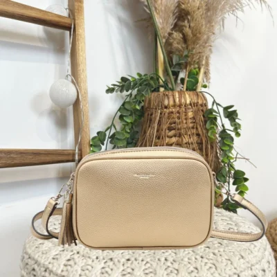 P428- Sac Flora&Co 2 Zips - dore - taille-unique