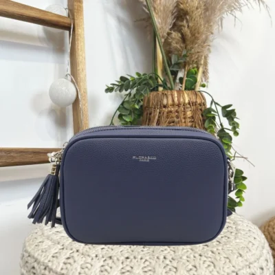 P428- Sac Flora&Co 2 Zips - marine - taille-unique