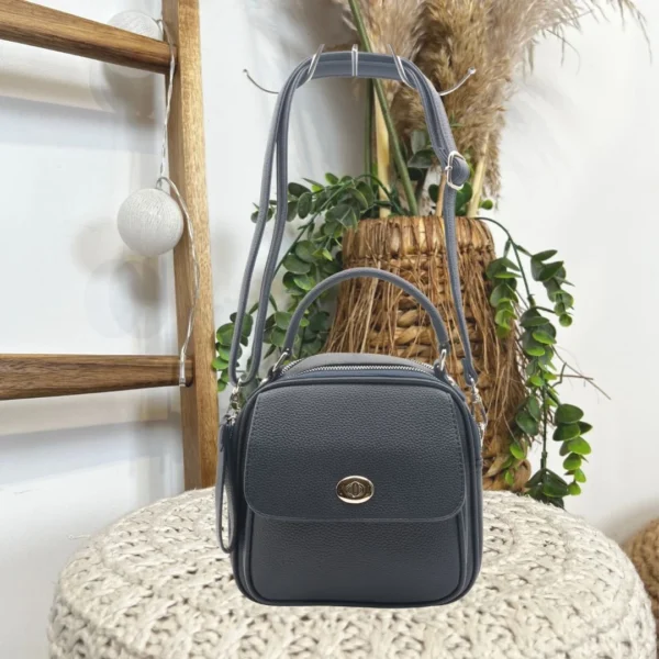 P424- Sac à main Flora & Co - marine - sans-taille
