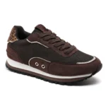 Sneakers crantées bicolore MOOW (T36-T41) - marron - 41