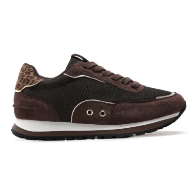 R452- Sneakers Moow tricolore (T36-T41) - marron - 41