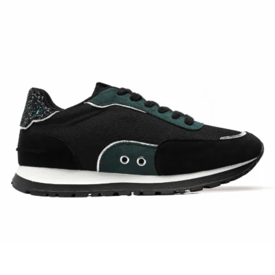 R452- Sneakers Moow tricolore (T36-T41) - vert-sapin - 41