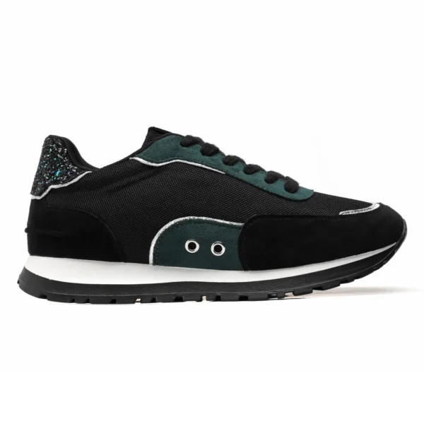R452- Sneakers Moow tricolore (T36-T41) - vert-sapin - 41