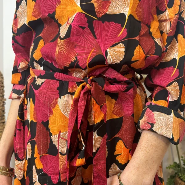 K683- Robe By One Gingko (T36-T40) - fuchsia - 38