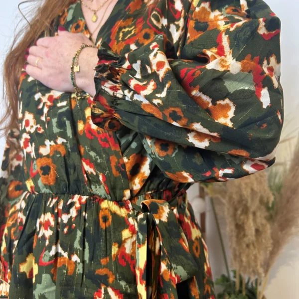 K745- Robe By One cache-coeur (T36/40) - kaki - 38