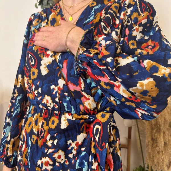 K745- Robe By One cache-coeur (T36/40) - marine - 38