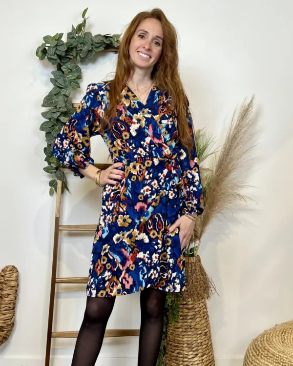 K745- Robe By One cache-coeur (T36/40) - marine - 38