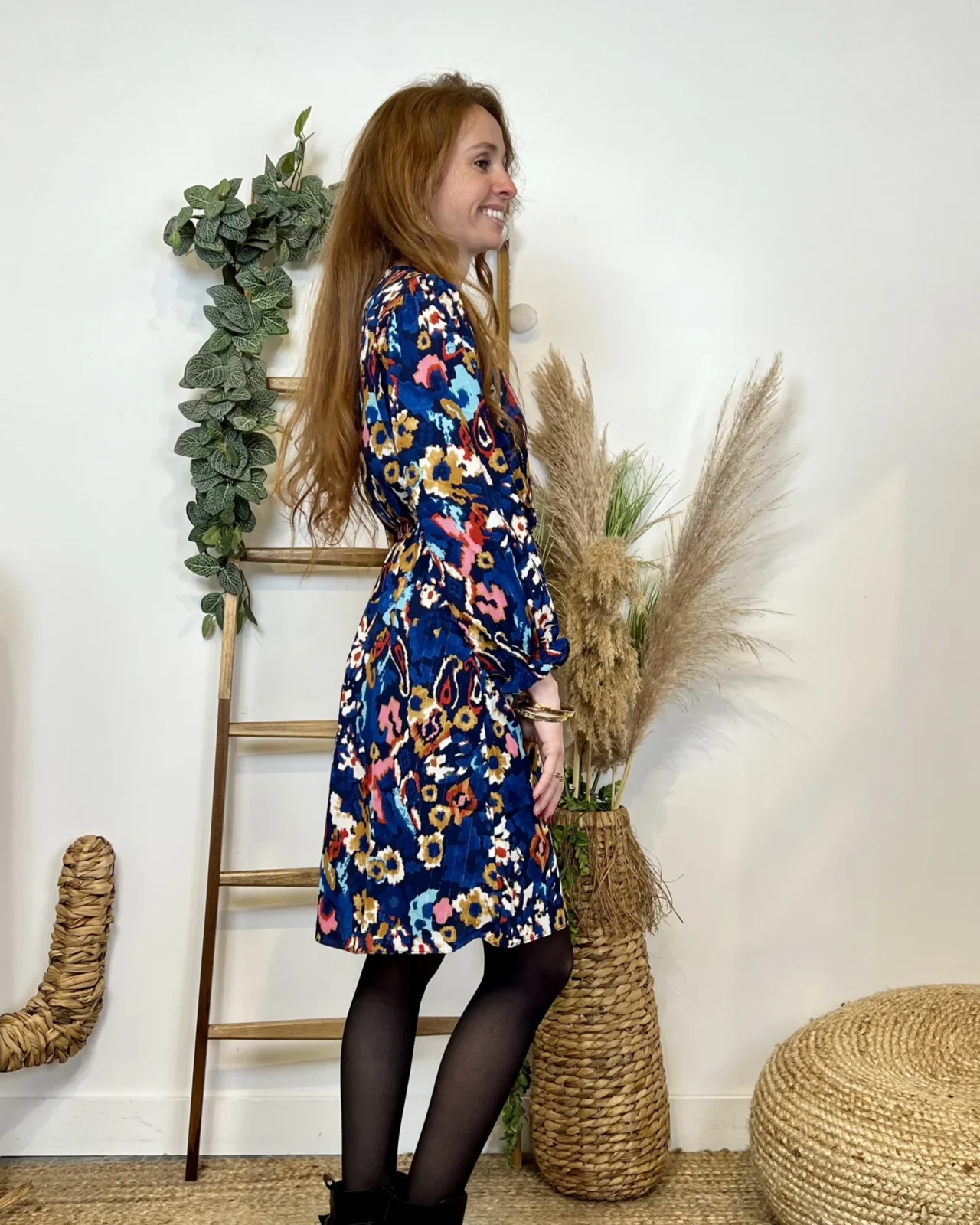 K745- Robe By One cache-coeur (T36/40) - marine - 38