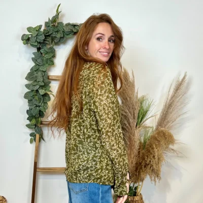 K768- Chemisier By.one (T36-T40) - kaki - 38