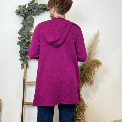 K614- Gilet Mi-long (Tu) 🇮🇹 - violet - taille-unique