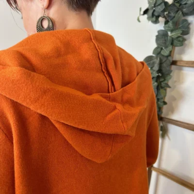 K614- Gilet Mi-long (Tu) 🇮🇹 - orange - taille-unique