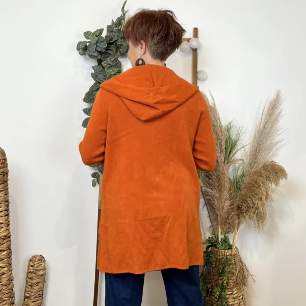 K614- Gilet Mi-long (Tu) 🇮🇹 - orange - taille-unique