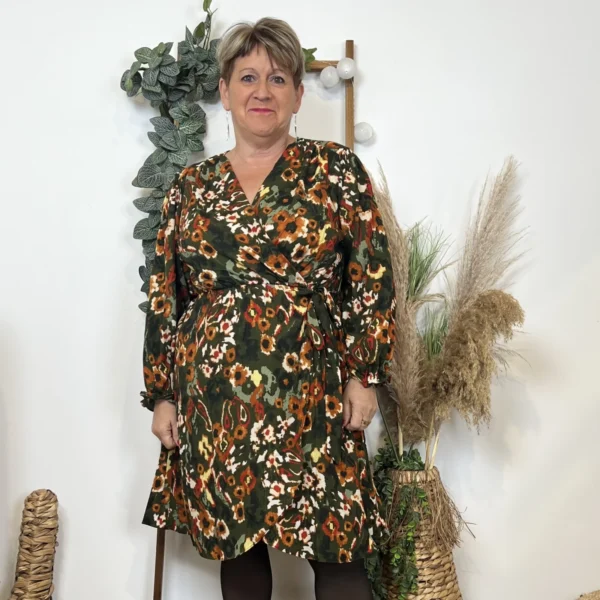 K745- Robe By One cache-coeur (T40/48) - kaki - 48