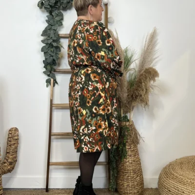 K745- Robe By One cache-coeur (T40/48) - kaki - 48