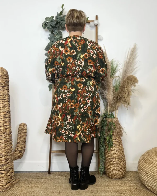 K745- Robe By One cache-coeur (T40/48) - kaki - 48