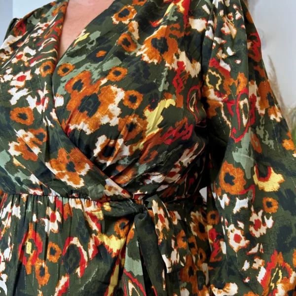 K745- Robe By One cache-coeur (T40/48) - kaki - 48