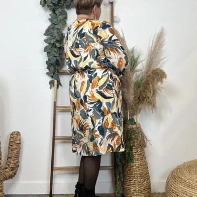 M386- Robe Maëlle cache coeur (T40-T48) - rouille - 48