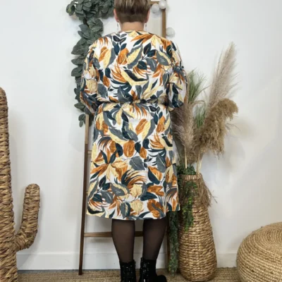 M386- Robe Maëlle cache coeur (T40-T48) - rouille - 48