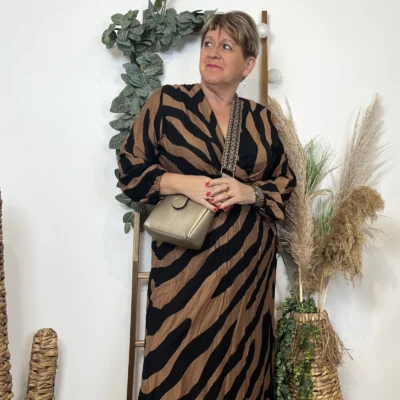 Z358-Robe Christy (T44-T52) - camel - 52