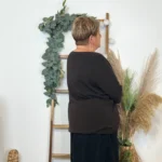 Pull femme manches chauve-souris « Jolies Formes » - marron - taille-unique-grande-taille