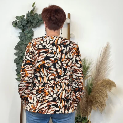 K760- Blouse Maëlle (T36-T40) - rouille - 38