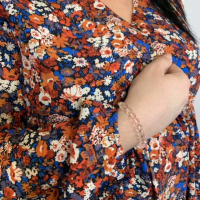 K688- Blouse By.One Liberty (T36-T40) - rouille - 38