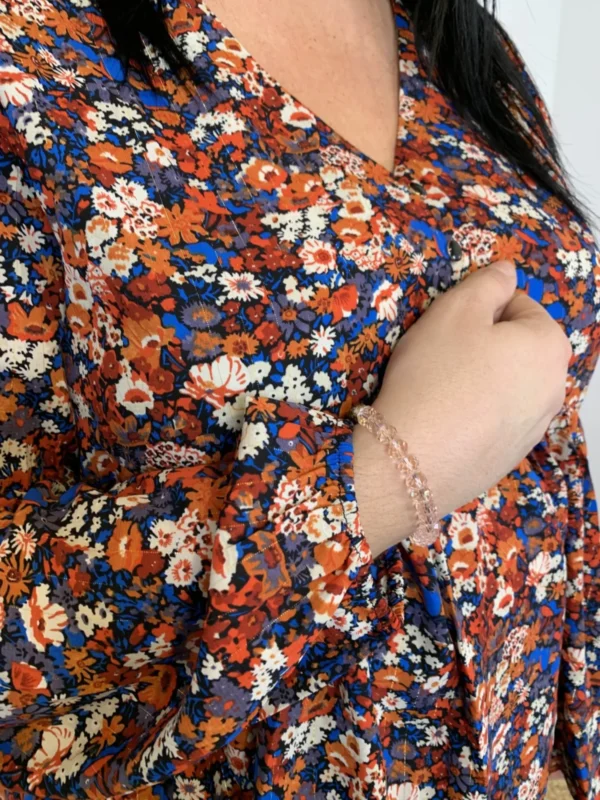 K688- Blouse By.One Liberty (T36-T40) - rouille - 38