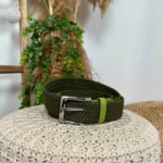 Ceinture élastiquée - kaki - taille-unique-grande-taille