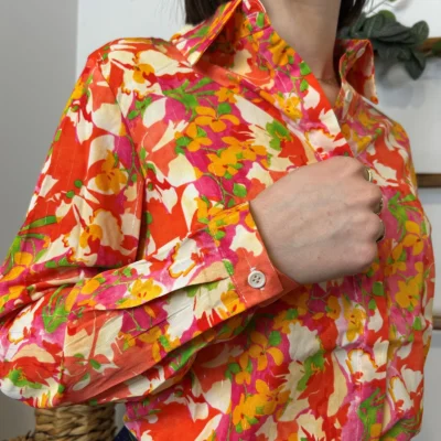 K641 - Chemise Tropical "ByOne" (T36-T40) - corail - 38