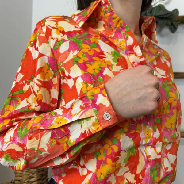 K641 - Chemise Tropical "ByOne" (T36-T40) - corail - 38