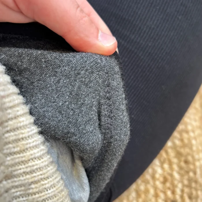 Legging femme côtelé doublé polaire « Tendance » T36-T42 - noir - 42